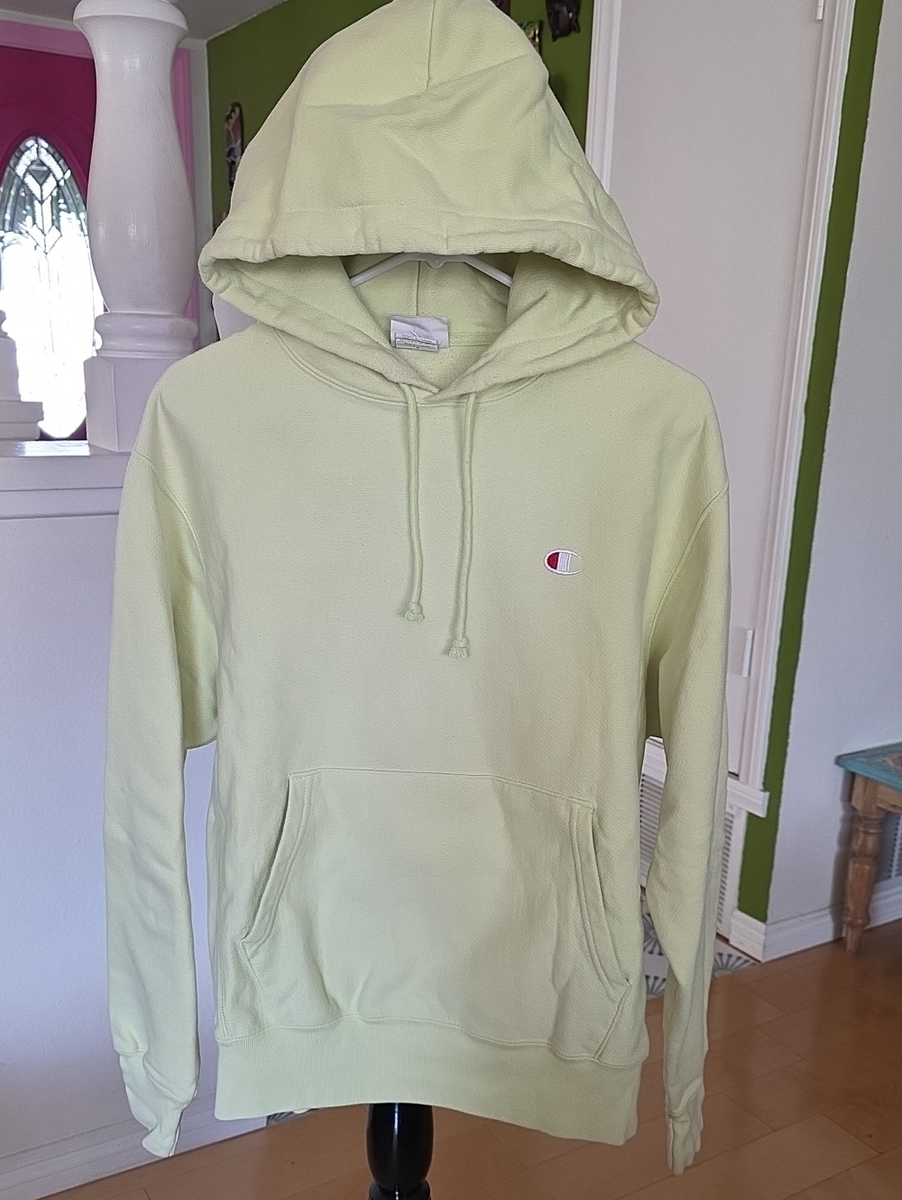Champion Light Green Pullover Hoodie